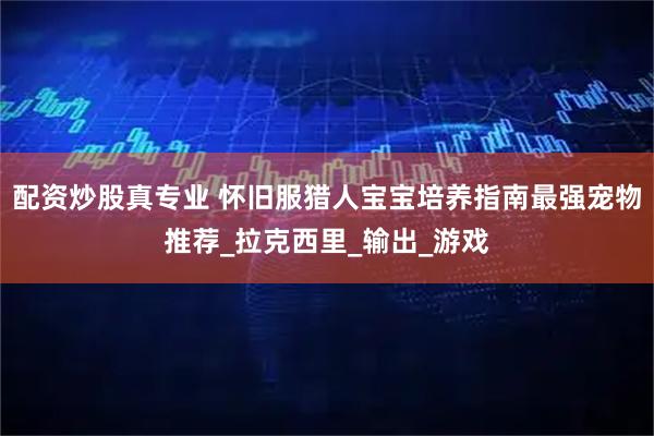配资炒股真专业 怀旧服猎人宝宝培养指南最强宠物推荐_拉克西里_输出_游戏